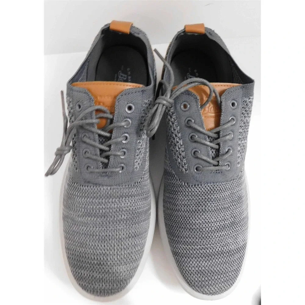 New G.H. Bass & Co. Mens Connor 2 Tone Gray Knit Casual Oxford Shoe 9.5‎ M